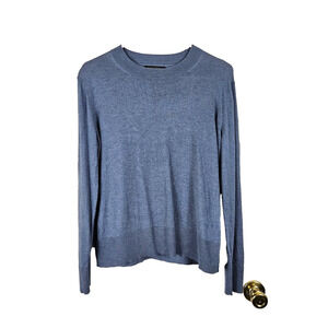 Banana Republic Silk Cashmere Womens Top Size M Blue Comfort Natural Fiber Shirt